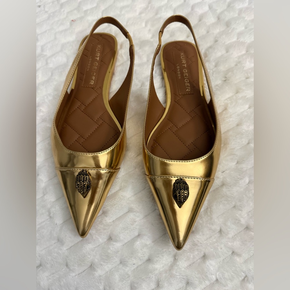 KURT GEIGER BELGRAVIA FLAT SLINGBACK SIZE:8.5 - Picture 2 of 7